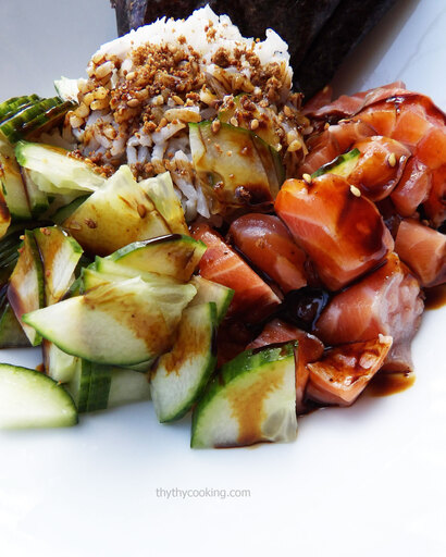 POKE BOWL: 2 WAYS FISH OR MEAT OPTIONS