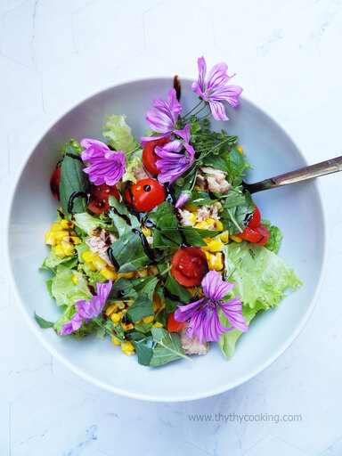 SALAD 5 SAO CÙNG HOA MALVA!!! 